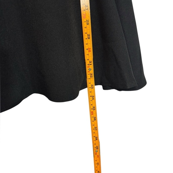 Old Money Grunge Black Belted Bow Accent Mini Dress Size Large - Picture 11 of 12